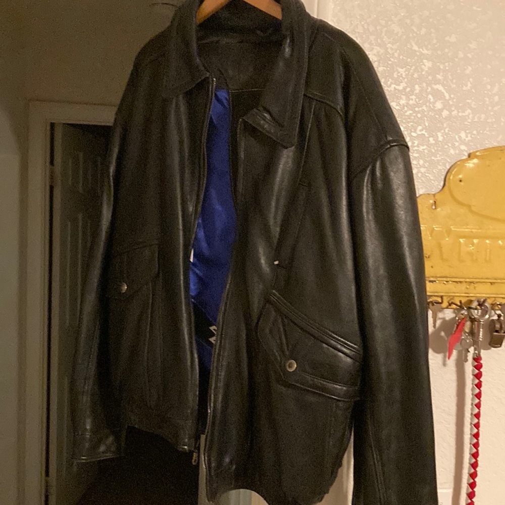 Mens leather jacket